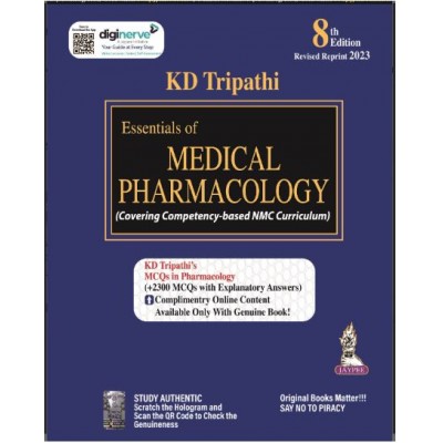 Essentials of Medical Pharmacology;8th Edition Reprint 2023 By KD Tripathi
